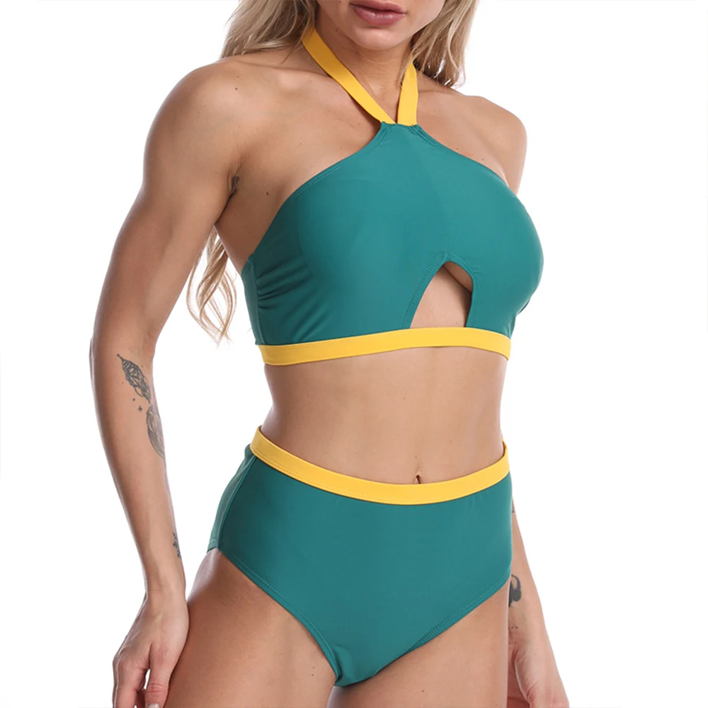 High Waist Bathing Suits Sets Halter Sexy Women Swim Suits Swimwear Designer Swimsuits Famous Brands Cut Out Bikini for Women
High Waist Bathing Suits Sets Halter Sexy Women Swim Suits Swimwear Designer Swimsuits Famous Brands Cut Out Bikini for Women