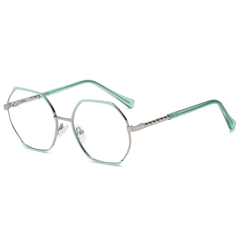 Newest Design Ladies High Quality Blocking Blue Light Glasses Metal Frame Eyeglasses Polygon CE Optical Glasses, Black&silver,blue,rose gold,green,white
Newest Design Ladies High Quality Blocking Blue Light Glasses Metal Frame Eyeglasses Polygon CE Optical Glasses, Black&silver,blue,rose gold,green,white