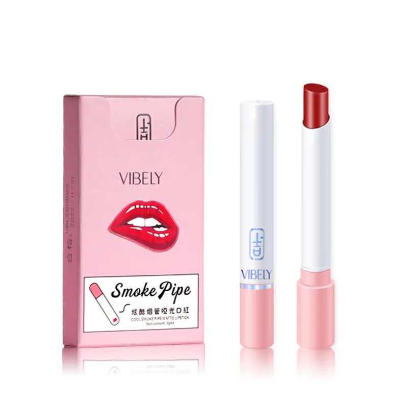 Kit For Cool Girl Cosmetics New Design Cigarette Pink Tube Lipstick Set Matte Lip Stick
Kit For Cool Girl Cosmetics New Design Cigarette Pink Tube Lipstick Set Matte Lip Stick