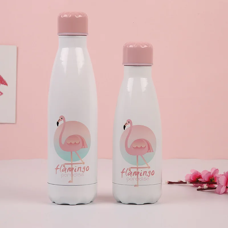 Flamingo Print Doublewall Portable Cola shape stainless steel cup water coffee Thermos Bottle
Flamingo Print Doublewall Portable Cola shape stainless steel cup water coffee Thermos Bottle