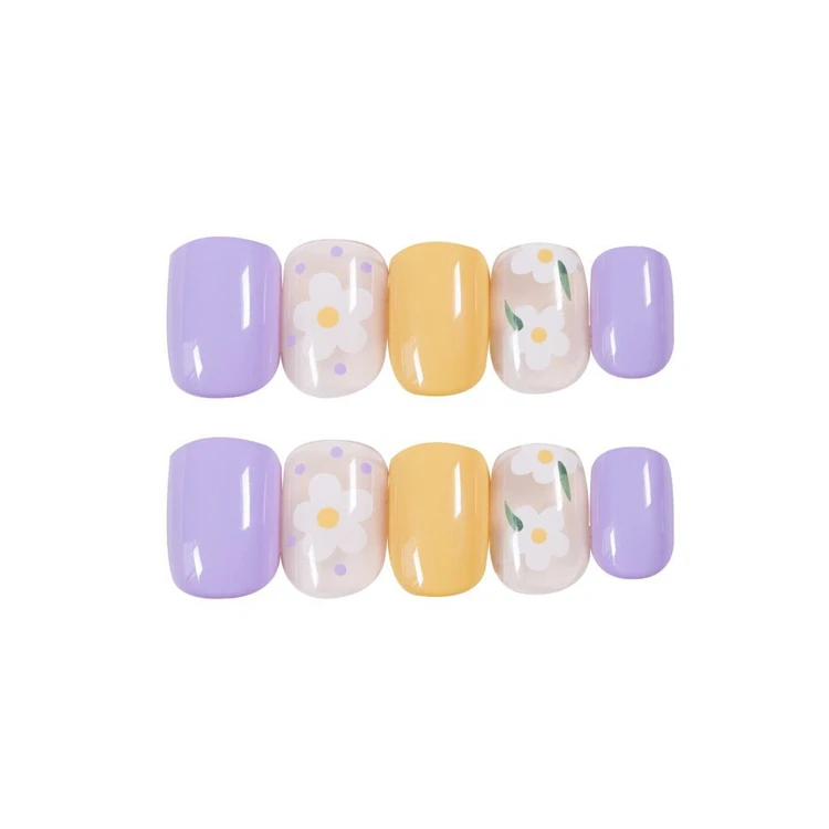 24 Pcs Transparent Press on Nails Short Summer Flower Fake Nails Girls Fingernails, As pic
24 Pcs Transparent Press on Nails Short Summer Flower Fake Nails Girls Fingernails, As pic