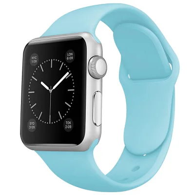 Soft Silicone Band for Apple Watch Series 5 4 3 2 6 SE 38MM 42MM Rubber Watchband Strap for iWatch 4/5 40MM 44MM, Multi/as picture
Soft Silicone Band for Apple Watch Series 5 4 3 2 6 SE 38MM 42MM Rubber Watchband Strap for iWatch 4/5 40MM 44MM, Multi/as picture