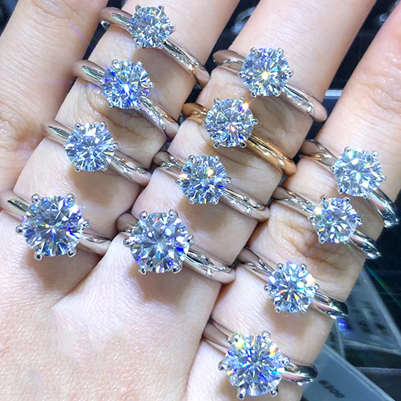 Luxury 0.6/1.0/1.5/2.0/3.0ct Moissanite Ring Engagement Luxury Diamond Princess Women Wedding Ring Sterling Silver 925 YGDR10028
Luxury 0.6/1.0/1.5/2.0/3.0ct Moissanite Ring Engagement Luxury Diamond Princess Women Wedding Ring Sterling Silver 925 YGDR10028