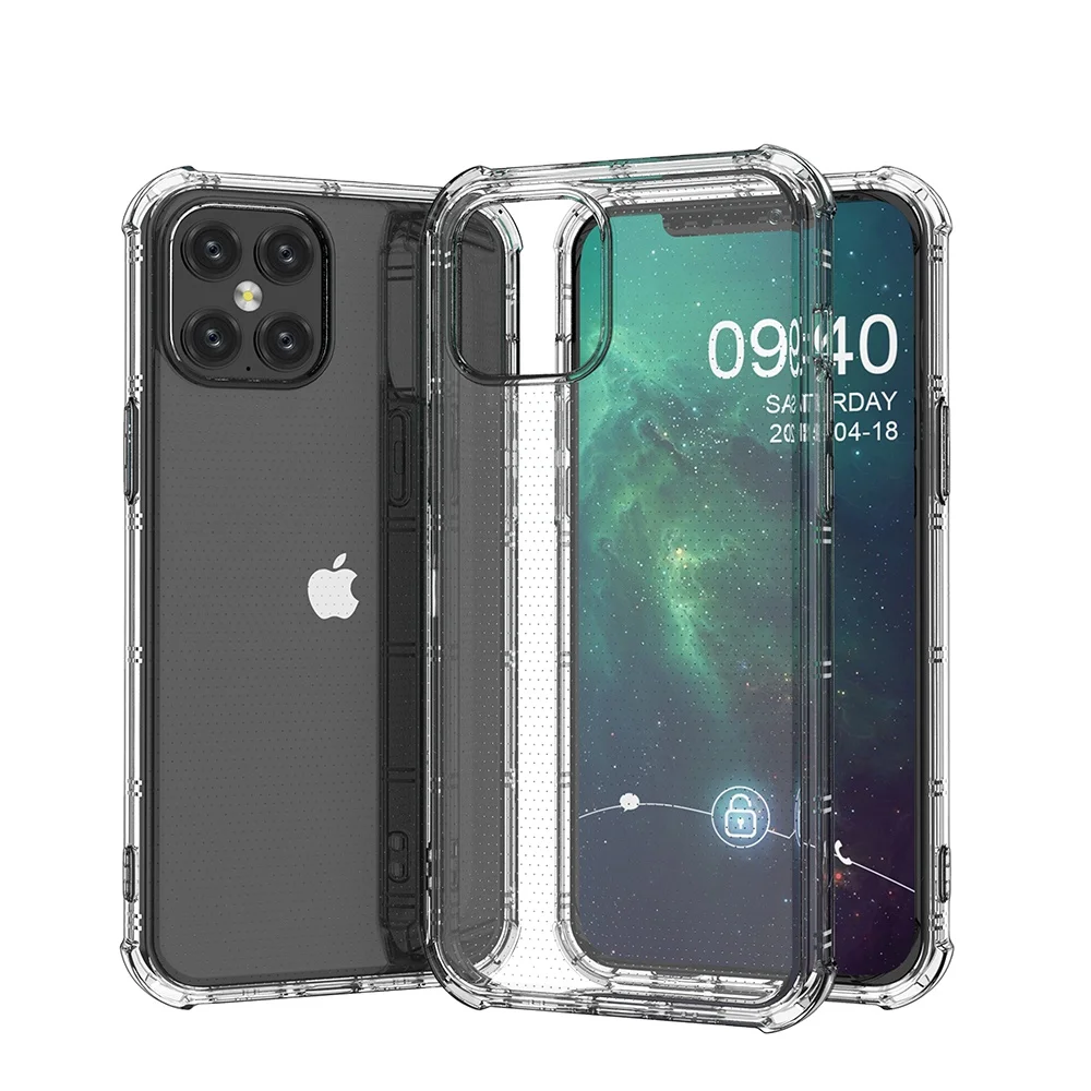 Low moq clear transparent shockproof soft tpu anti-scratch case back cover for iPhone 12 series
Low moq clear transparent shockproof soft tpu anti-scratch case back cover for iPhone 12 series