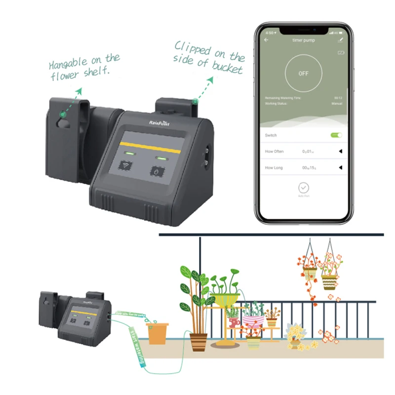 Tuya WiFi Control Automatic Watering Device Garden Irrigation System Drip Irrigation Set Water Timer Pumpx Micro Drip Emiters
Tuya WiFi Control Automatic Watering Device Garden Irrigation System Drip Irrigation Set Water Timer Pumpx Micro Drip Emiters