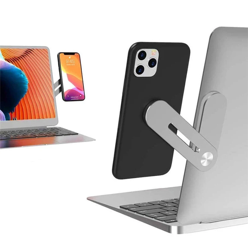 Magnetic Cell Phone Stand Universal Tablet Laptop Aluminum Alloy Clip Expansion Bracket for Mobile Macbook iPhone iPad, Silver
Magnetic Cell Phone Stand Universal Tablet Laptop Aluminum Alloy Clip Expansion Bracket for Mobile Macbook iPhone iPad, Silver