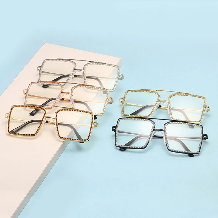 Glasses Men Square Anti Blue Light Photochromic Eyewear Optical Myopia crystal rhinestone Eyeglasses Custom Sunglasses
Glasses Men Square Anti Blue Light Photochromic Eyewear Optical Myopia crystal rhinestone Eyeglasses Custom Sunglasses