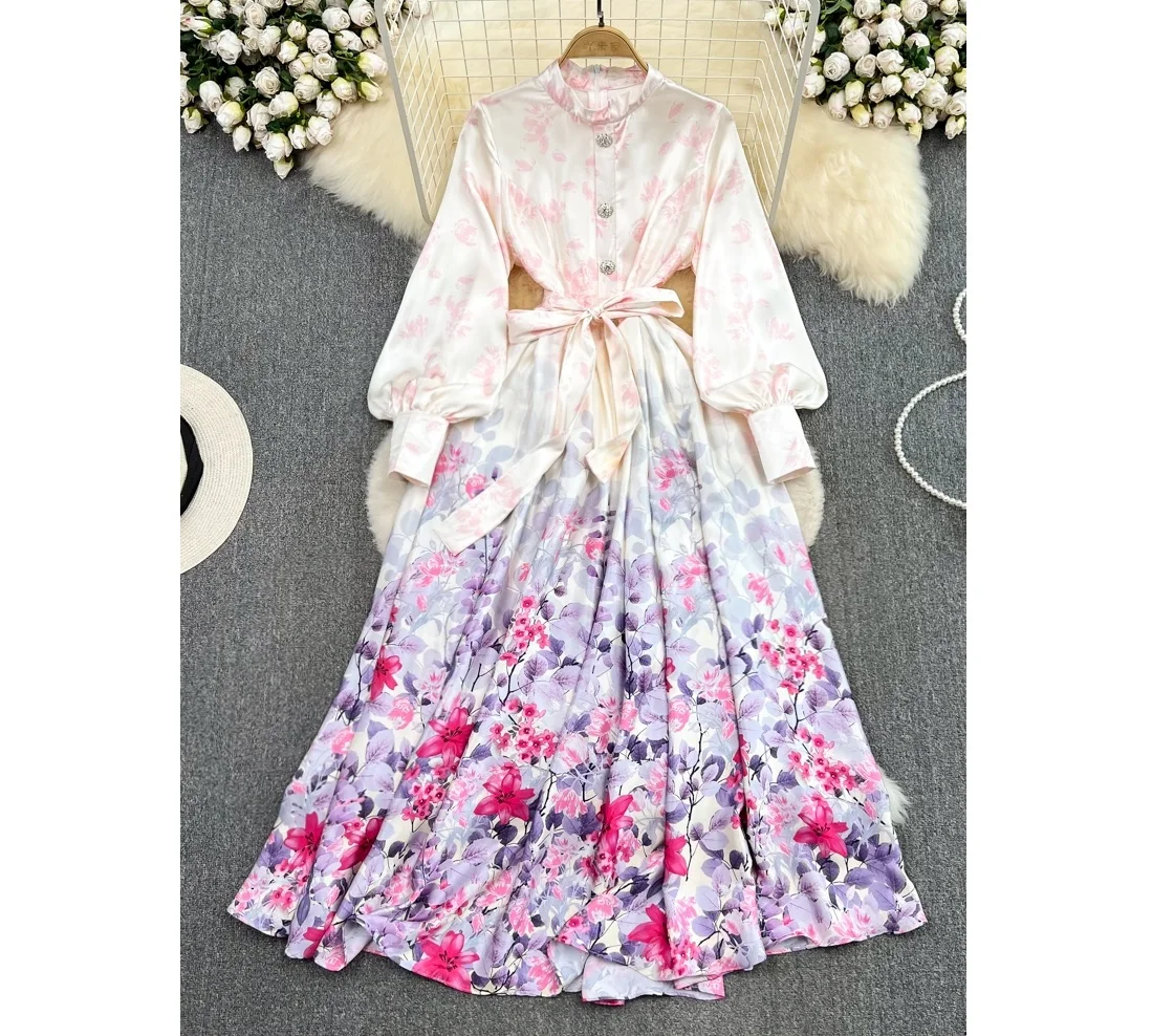 New 2024 Korean Chic Long Sleeve Sweet Floral Print Dress Women Casual Dresses Clothing
New 2024 Korean Chic Long Sleeve Sweet Floral Print Dress Women Casual Dresses Clothing