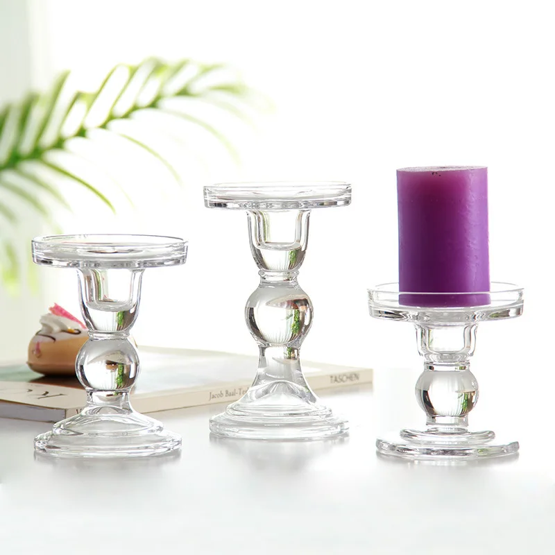 Manufacturers Supply Candlestick European-style Restaurant Tall Glass Crystal Candle Holder with Stand
Manufacturers Supply Candlestick European-style Restaurant Tall Glass Crystal Candle Holder with Stand