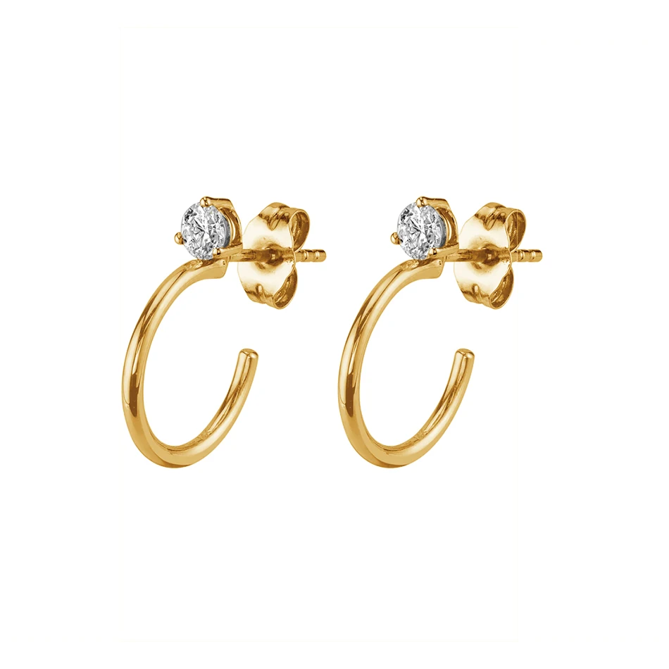 hot sale jewelry 925 sterling silver women earrings 18k gold plated trendy small diamond solitaire hoop earrings
hot sale jewelry 925 sterling silver women earrings 18k gold plated trendy small diamond solitaire hoop earrings