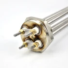 Bright customsized sus 304 220v 2KW immersion 1.5Inch NPT flange electric heater for solar water tank