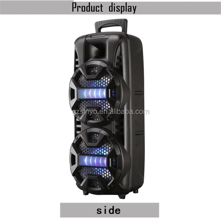 LT-2805 coloful lighting dual 8inch portable private battery speakers with BT/portable sound system - ANKUX.COM