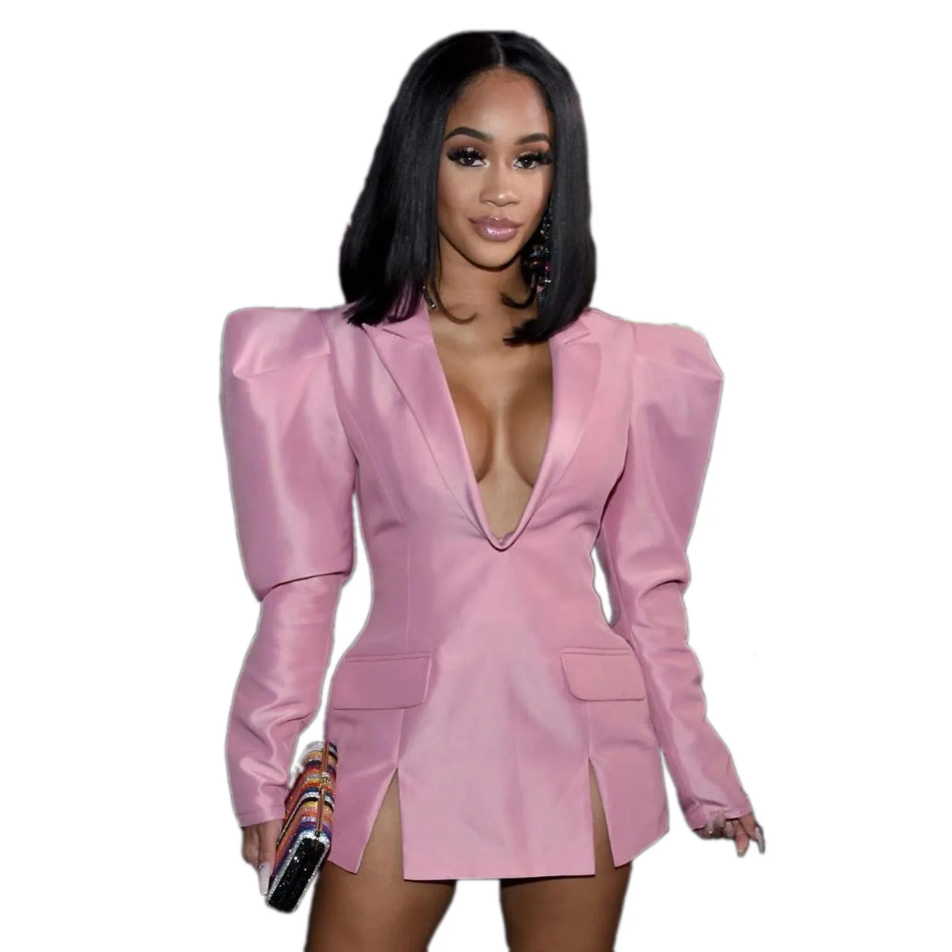 A5293 wholesale long sleeve mini dresses for women plus size blazer casual dress solid color
A5293 wholesale long sleeve mini dresses for women plus size blazer casual dress solid color
