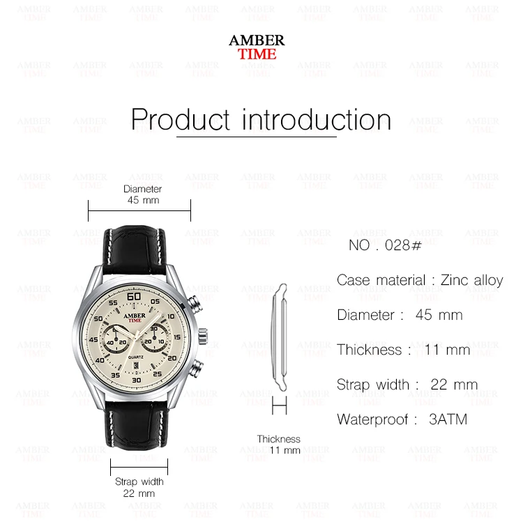 ambertime stylish men"s belt big plate mens round