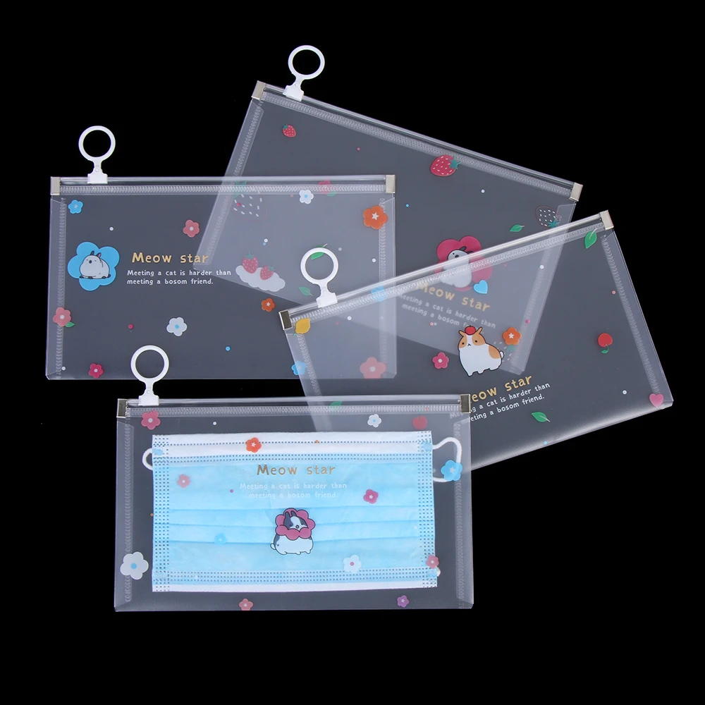 4 pcs Face-Masks Bag Portable Organizer Bags Wholesale Cartoon PVC face-mask storage Zipper Bag, As picture show
4 pcs Face-Masks Bag Portable Organizer Bags Wholesale Cartoon PVC face-mask storage Zipper Bag, As picture show