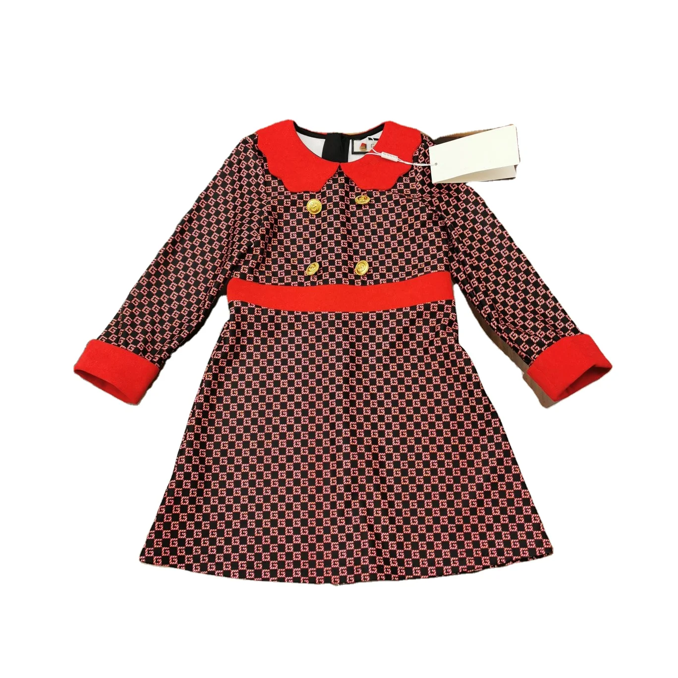 2021 New fashion autumn girls long sleeve Doll collar dresses baby new style beautiful dress Children casual cotton clothing
2021 New fashion autumn girls long sleeve Doll collar dresses baby new style beautiful dress Children casual cotton clothing