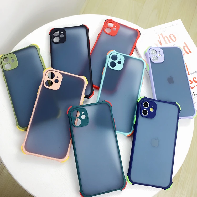 Bicolor Four Corner Soft TPU Phone Case Shockproof Function for iPhoneSE 2020/XR/11/11 Pro max Bumpers mobile phone case, Red, black,pink,sky blue,dark blue,purple,dark green
Bicolor Four Corner Soft TPU Phone Case Shockproof Function for iPhoneSE 2020/XR/11/11 Pro max Bumpers mobile phone case, Red, black,pink,sky blue,dark blue,purple,dark green