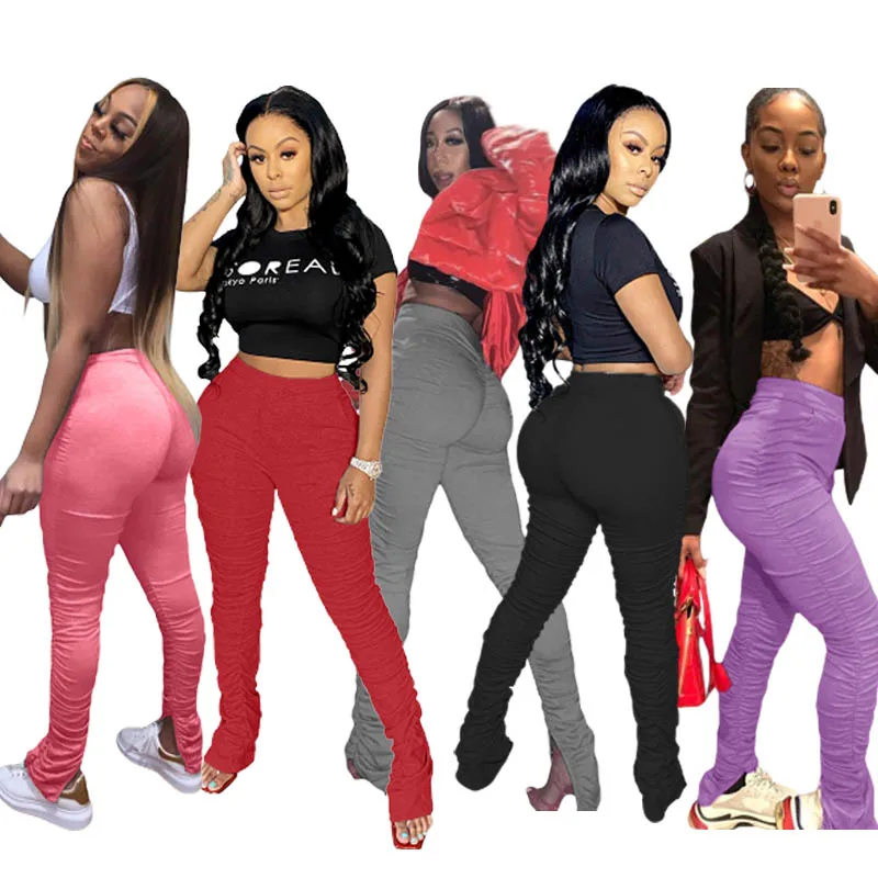Wholesale Summer Solid Color Pleated Leggings Sweatpants joggers women Stacked Sweat Pants
Wholesale Summer Solid Color Pleated Leggings Sweatpants joggers women Stacked Sweat Pants