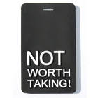 Oem Maker Custom 3d Name Logo Soft Pvc Rubber Travel Luggage Tags With Plastic Strap