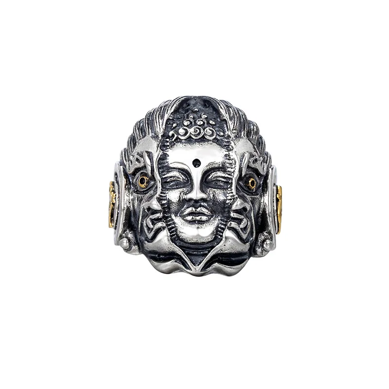 Wholesale Buddha Magic Thai Silver Jewelry Punk Vintage Men 925 Sterling Silver Ring
Wholesale Buddha Magic Thai Silver Jewelry Punk Vintage Men 925 Sterling Silver Ring