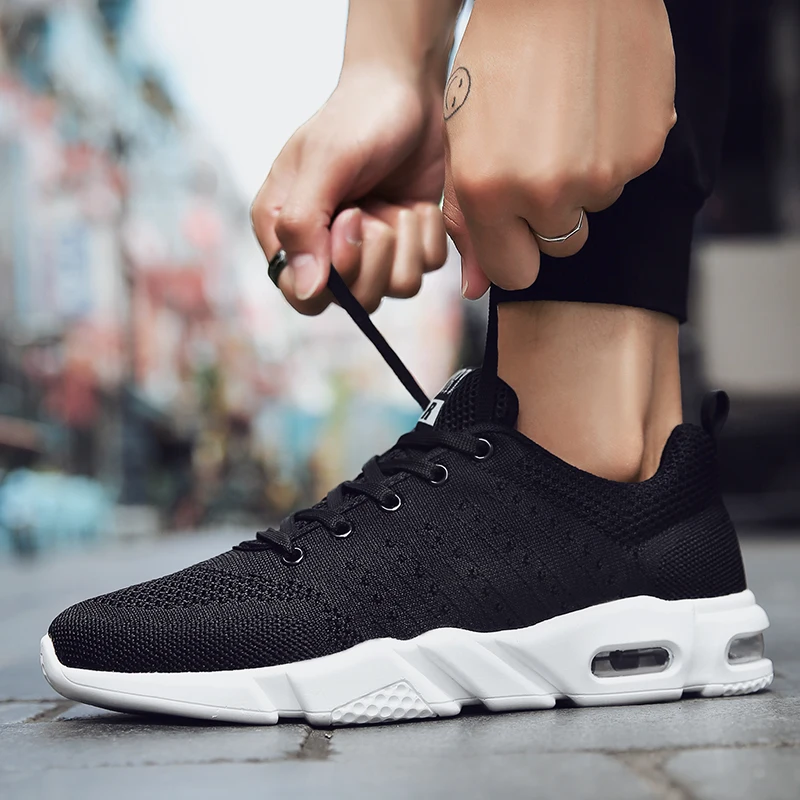 Hot sale lightweight breathable mesh upper air cushion fashion sneakers for men casual men's sports shoes men, Optional
Hot sale lightweight breathable mesh upper air cushion fashion sneakers for men casual men's sports shoes men, Optional