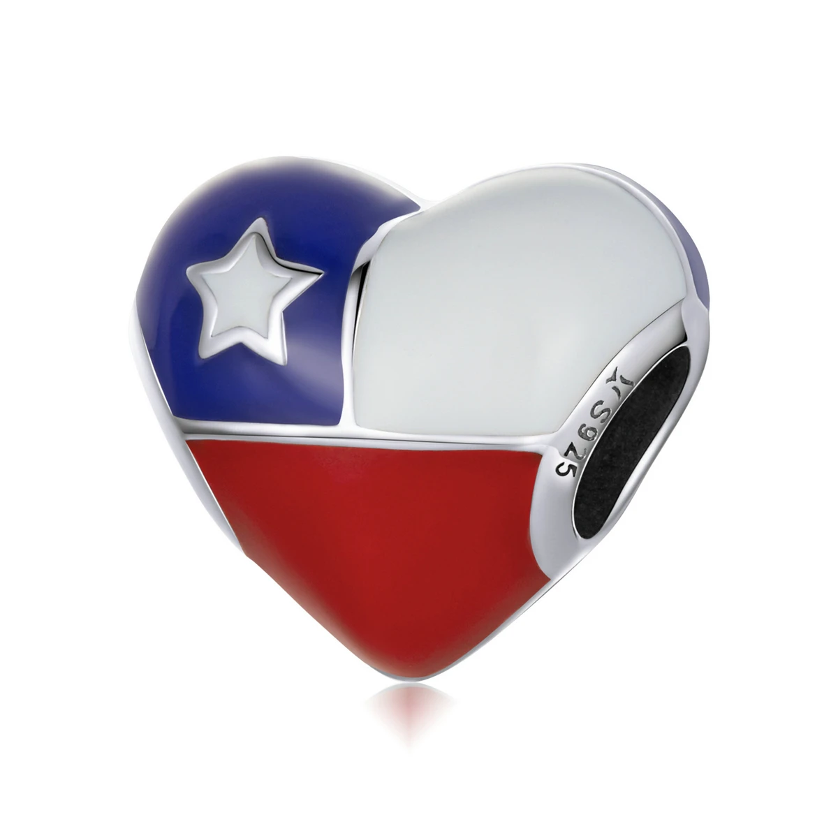 SCC2110 New Product Chilean Series Jewelry Charms 925 Sterling Silver Heart Shaped Chilean Flag Charms
SCC2110 New Product Chilean Series Jewelry Charms 925 Sterling Silver Heart Shaped Chilean Flag Charms