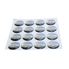 Custom 3D clear dome labels epoxy resin sticker