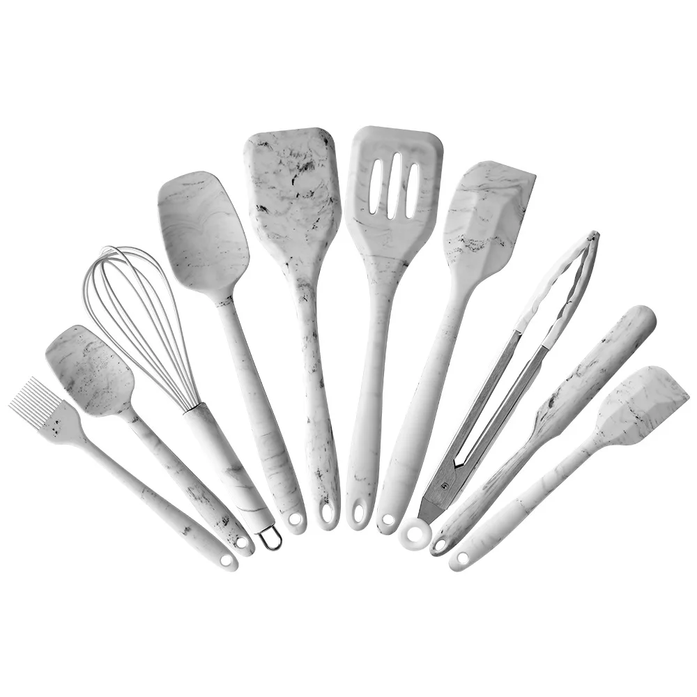 Wholesale Easy Clean Cooking Tool Set 10 Pieces Set Silicone Kitchen Utensil Set Cooking Tools Silicone Kitchen, Marble white
Wholesale Easy Clean Cooking Tool Set 10 Pieces Set Silicone Kitchen Utensil Set Cooking Tools Silicone Kitchen, Marble white