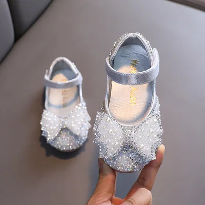 

Nian OEM Zapatos de princesa little girls dress princess comfortable beautiful designer for baby shoes girl shoes, Black silver pink