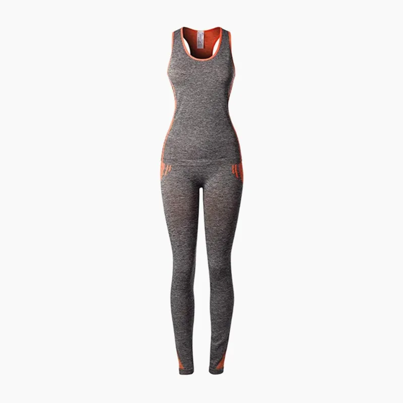 Ladies outdoor running sport wear seamless tank top legging set for fitness yoga wear
Ladies outdoor running sport wear seamless tank top legging set for fitness yoga wear