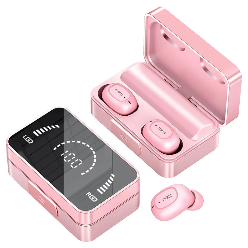 Wholesale Wireless Stereo Headset Led Display Ipx7 2000mah Wireless Bt Earphone 5.0 Free Professional Mirror Earphone, Black
Wholesale Wireless Stereo Headset Led Display Ipx7 2000mah Wireless Bt Earphone 5.0 Free Professional Mirror Earphone, Black