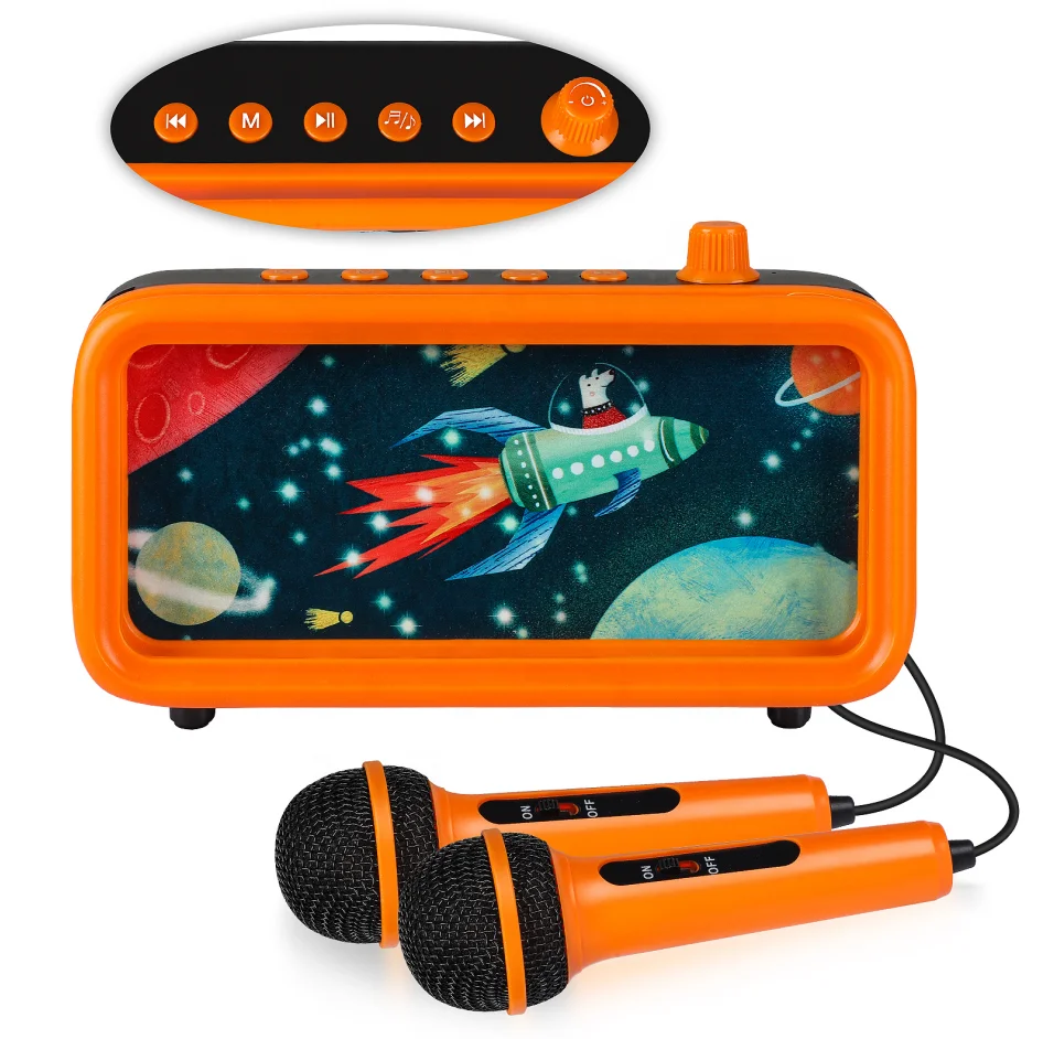 Professional Home Children Karaoke Mic Speaker Portable Karaoke Machine Smart Speaker Outdoor Display With Strap Mics Best Gifts, Pink
Professional Home Children Karaoke Mic Speaker Portable Karaoke Machine Smart Speaker Outdoor Display With Strap Mics Best Gifts, Pink