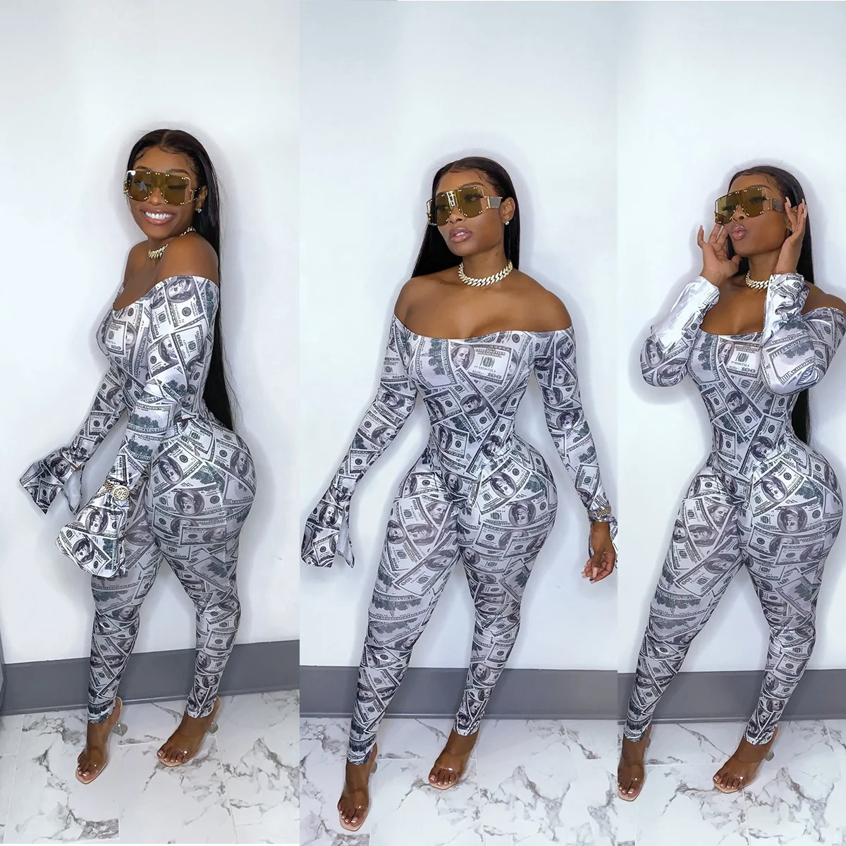 Women 2021 Sexy Autumn Winter New Dollar Slim Two Piece Print Sports Fitness Jumpsuits Women 2021, Gray
Women 2021 Sexy Autumn Winter New Dollar Slim Two Piece Print Sports Fitness Jumpsuits Women 2021, Gray
