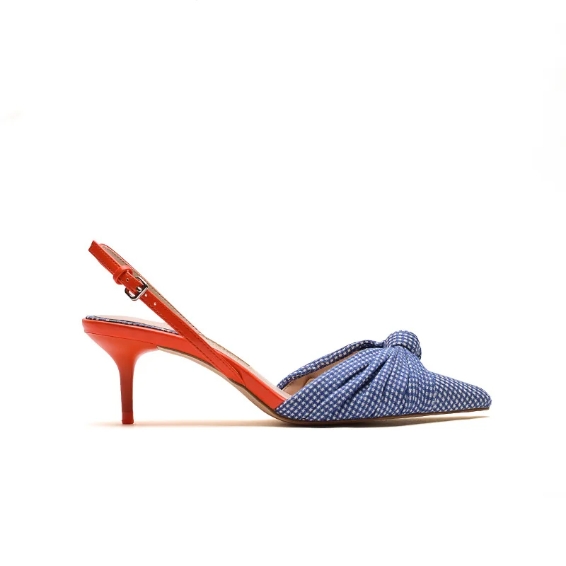 2021 high quality women's bow high heels sandals for ladies pointed toe high heels shoes, Blue
2021 high quality women's bow high heels sandals for ladies pointed toe high heels shoes, Blue
