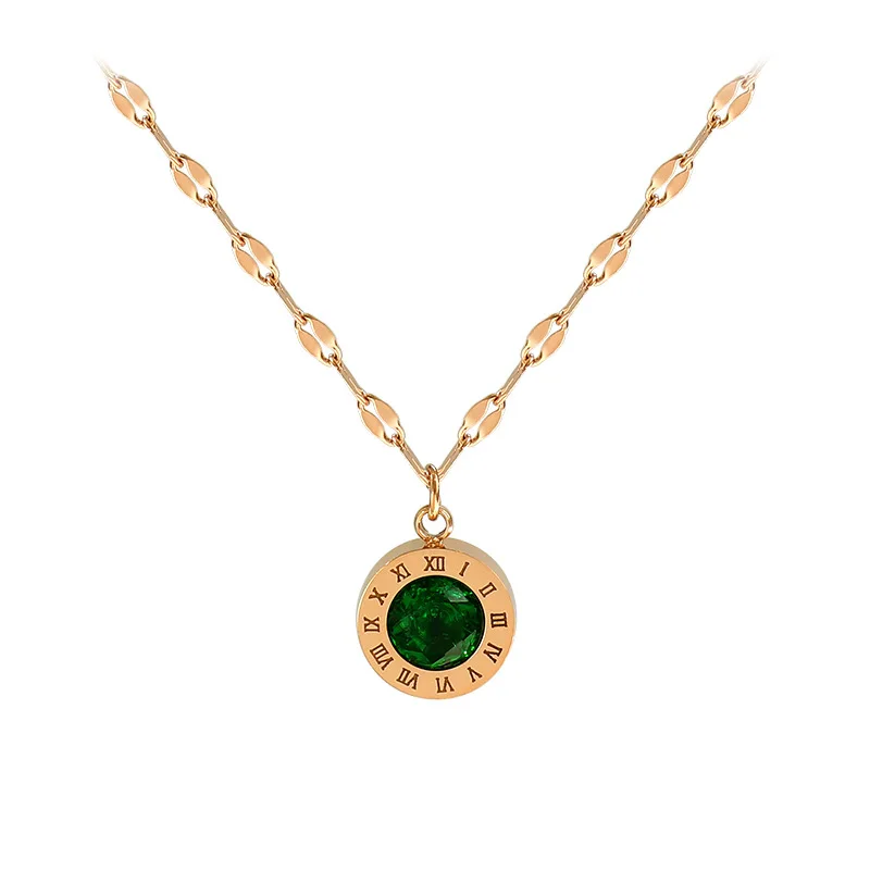 Shangjie OEM joyas Fashion Simple Gold Plated Stainless Steel Necklace Green Zircon Vinatge Necklace Pendants for Women Necklace
Shangjie OEM joyas Fashion Simple Gold Plated Stainless Steel Necklace Green Zircon Vinatge Necklace Pendants for Women Necklace