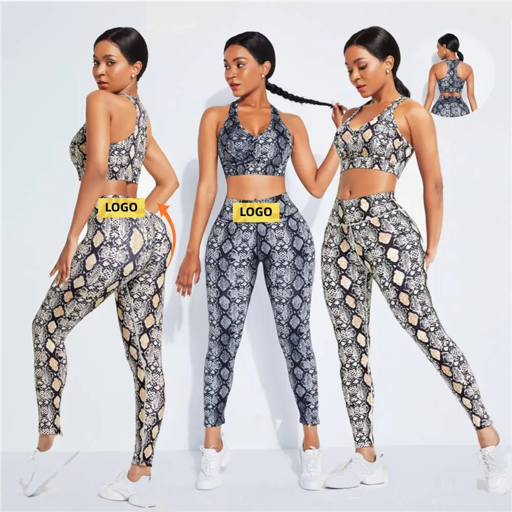WAISTDEAR Breathable High Waist Snake Printed Womens Yoga Set 2021 Fitness Apparel Workout Clothes Set Sportswear
WAISTDEAR Breathable High Waist Snake Printed Womens Yoga Set 2021 Fitness Apparel Workout Clothes Set Sportswear