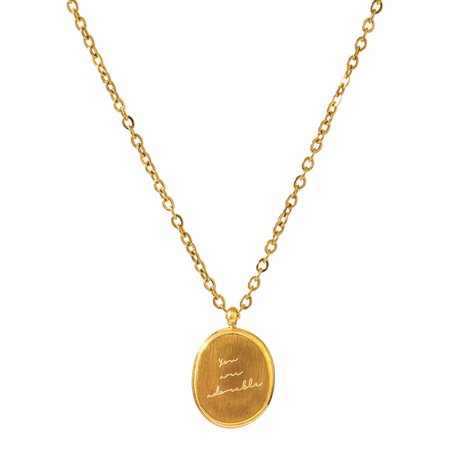 JINYOU 594 Wholesale Fashion 18K Gold PVD Plated Waterproof Stainless Steel Simple Pendant Necklace for Women
JINYOU 594 Wholesale Fashion 18K Gold PVD Plated Waterproof Stainless Steel Simple Pendant Necklace for Women