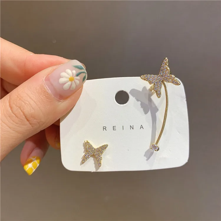 Sweet Jewelry Crystal Rhinestone Asymmetric Butterfly Stud Earrings Crystal Butterfly Stud Earrings
Sweet Jewelry Crystal Rhinestone Asymmetric Butterfly Stud Earrings Crystal Butterfly Stud Earrings
