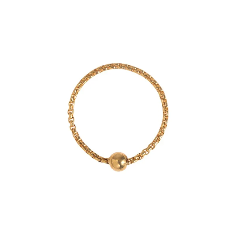 Transfer Bead Knitted Rope Chain Ring for Female Minority Design Fashion Personality Premium 18k Gold ring
Transfer Bead Knitted Rope Chain Ring for Female Minority Design Fashion Personality Premium 18k Gold ring