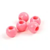 9mm Multicolor Opaque Barrel Shaped Plastic Loose Pony Beads