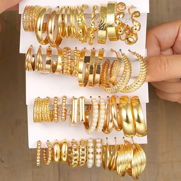 17km Wholesale Gold And Silver Hoop Earrings Set Geometric Hollow Circular Earrings Women's Wholesale Jewelry Earrings Set
17km Wholesale Gold And Silver Hoop Earrings Set Geometric Hollow Circular Earrings Women's Wholesale Jewelry Earrings Set