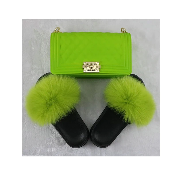 Jelly Bag Fur Slide Set Beach Sandals Cross-Body Chain Purse Handbags with Slippers for Women /, Multicolor
Jelly Bag Fur Slide Set Beach Sandals Cross-Body Chain Purse Handbags with Slippers for Women /, Multicolor