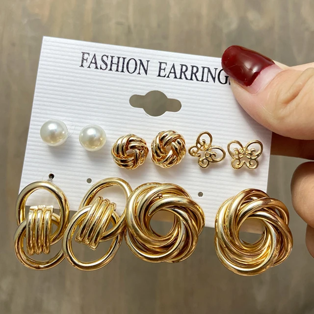 Finetoo Fashion Gold C Shape Drop Earrings Set For Women Elegant Wedding Baroque Pearl Circle Dangle Earrings 2021 Jewelry, Silver plated
Finetoo Fashion Gold C Shape Drop Earrings Set For Women Elegant Wedding Baroque Pearl Circle Dangle Earrings 2021 Jewelry, Silver plated