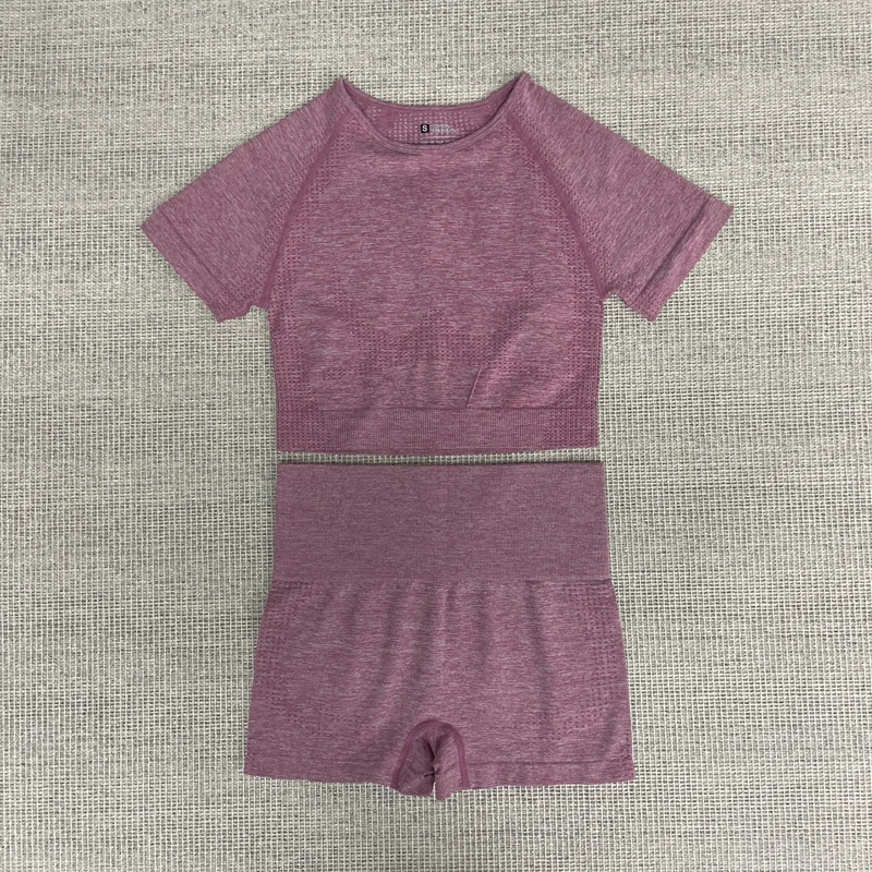 Wholesale Women Yoga Suit Running Fitness Short-sleeved Shorts Workout Clothes Two-piece Suit, 8 colors
Wholesale Women Yoga Suit Running Fitness Short-sleeved Shorts Workout Clothes Two-piece Suit, 8 colors