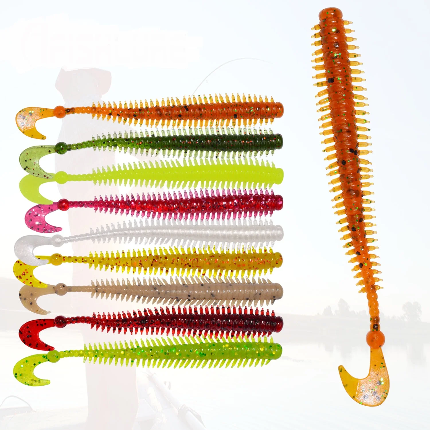 Soft Bait Isca Pesca Lure Fishing 90mm 1.6g Artificial Soft Fishing Worms, Various color
Soft Bait Isca Pesca Lure Fishing 90mm 1.6g Artificial Soft Fishing Worms, Various color