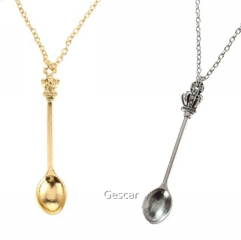 Mini Spoon Pendant Designs Personality Women Jewelry Necklace Classic Royal Alice Spoon Pendant Necklace
Mini Spoon Pendant Designs Personality Women Jewelry Necklace Classic Royal Alice Spoon Pendant Necklace
