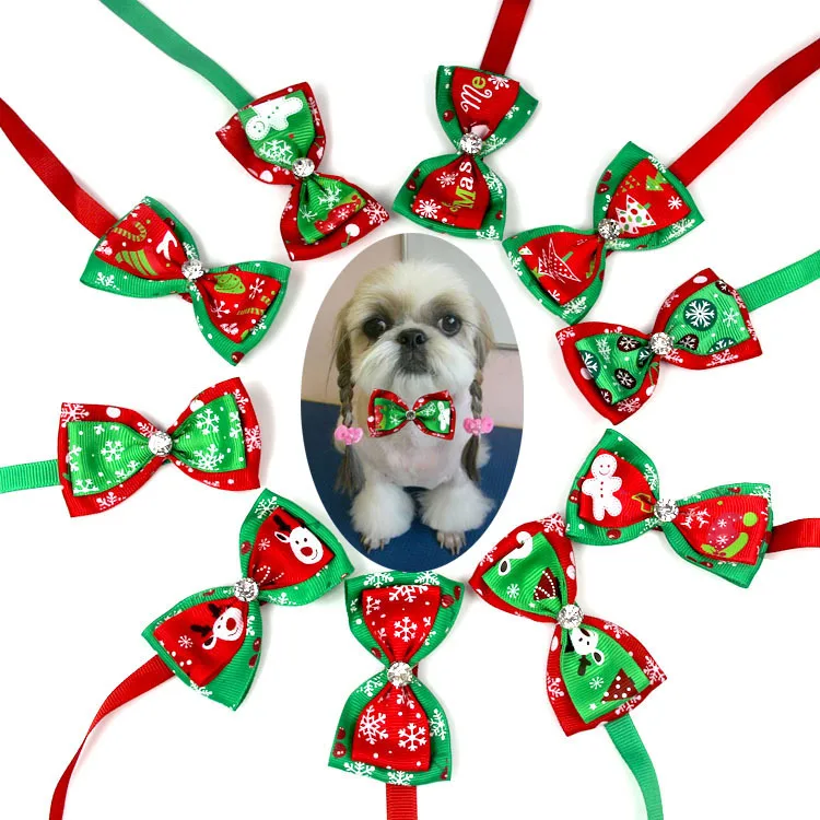 christmas bow tie for dog for cat pet products wholesale in stock pet accessories, Red/green
christmas bow tie for dog for cat pet products wholesale in stock pet accessories, Red/green