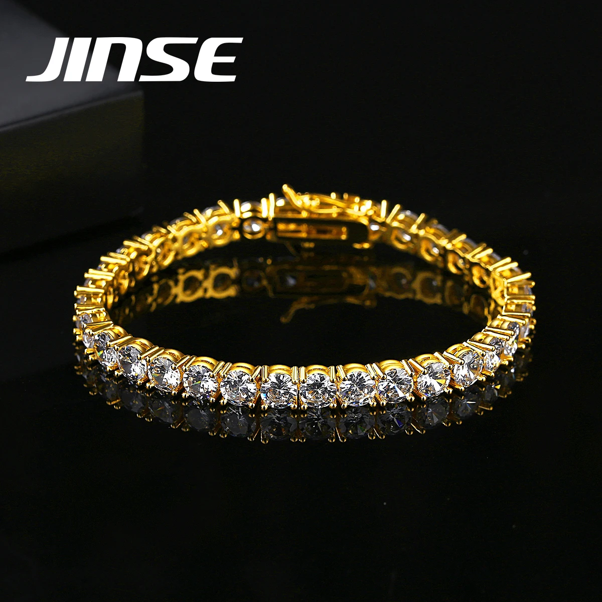JINSE 5mm Cubic Zirconia Chain Bracelets Hip Hop for Women and Men Jewelry Designs & Bangles Set Tennis Bracelet
JINSE 5mm Cubic Zirconia Chain Bracelets Hip Hop for Women and Men Jewelry Designs & Bangles Set Tennis Bracelet
