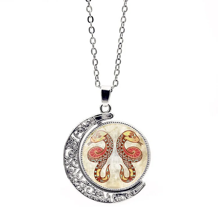 Wholesale 12 Zodiac Necklace Fashion Retro Double Sided Rotating Moon Sweater Pendant Necklace, Picture
Wholesale 12 Zodiac Necklace Fashion Retro Double Sided Rotating Moon Sweater Pendant Necklace, Picture