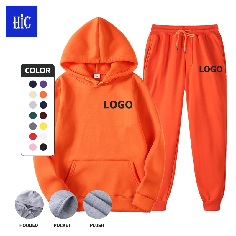 HIC Wholesale Blank Custom Logo Lightweight Velvet 2 Piece Hoodie Jogger Track Suit Men
HIC Wholesale Blank Custom Logo Lightweight Velvet 2 Piece Hoodie Jogger Track Suit Men